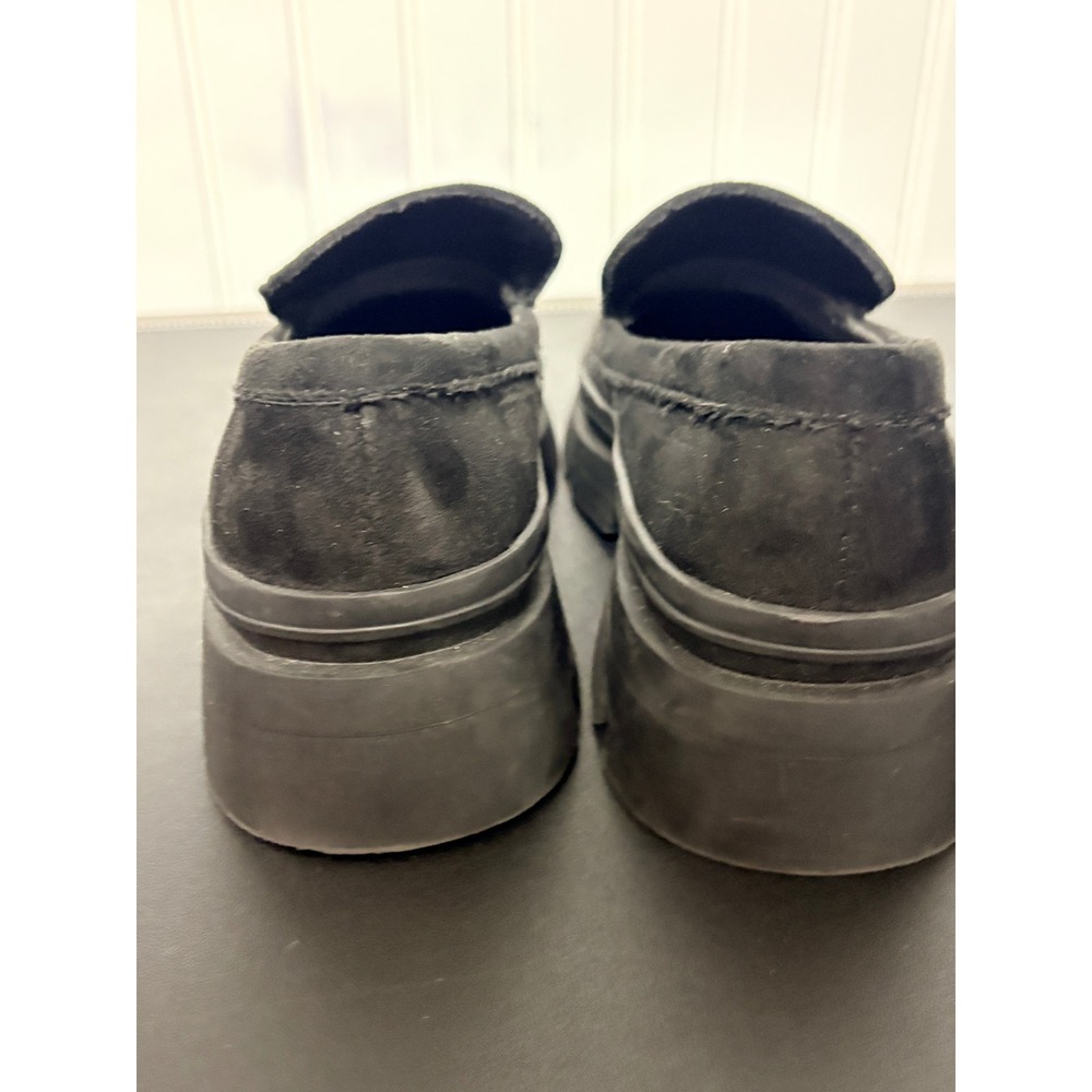 Steve Madden JLOOSY Black Rhinestone Star Studded Platform Lug Sole Loafers 4M - Picture 11 of 12